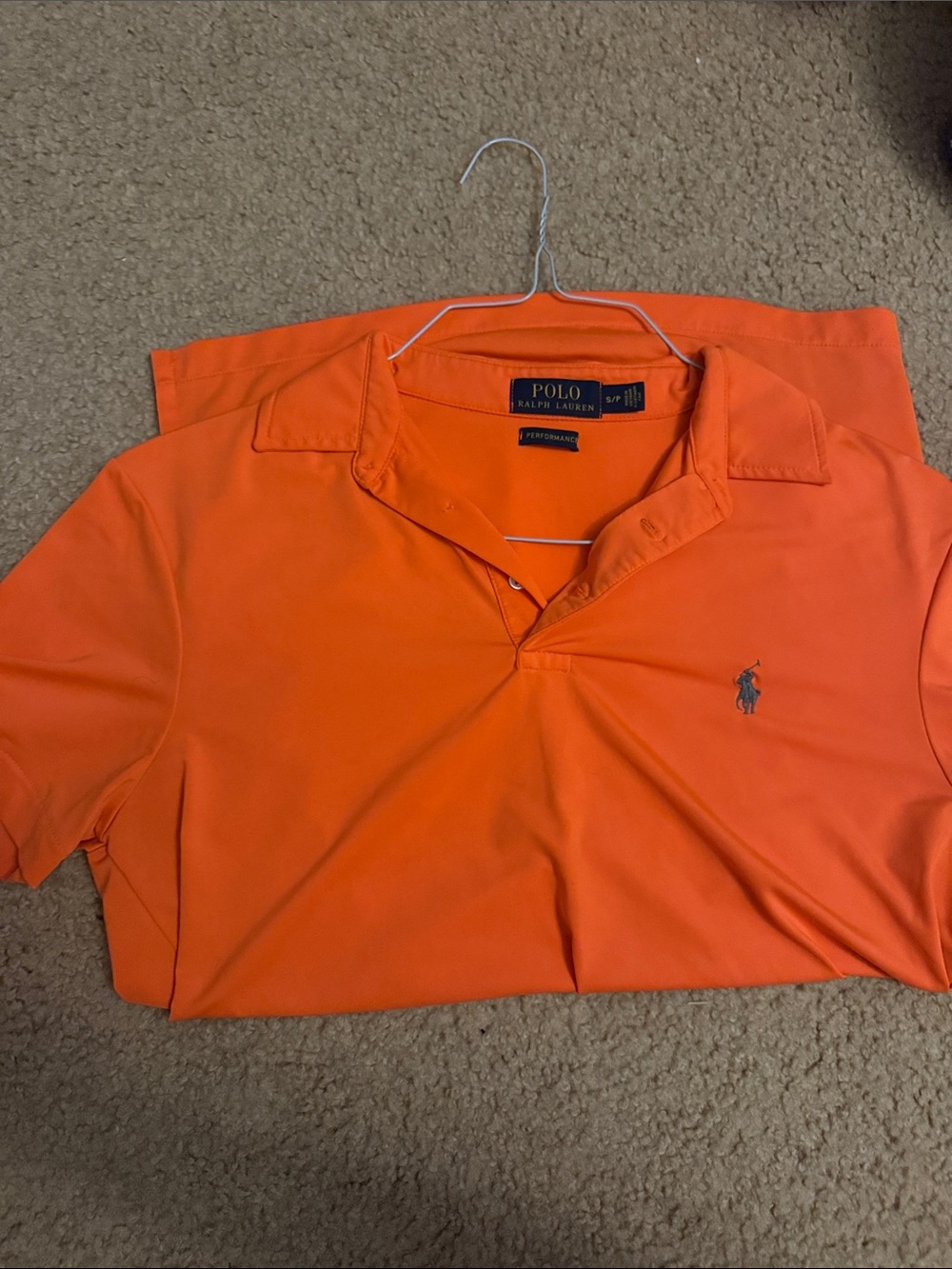 Polo by Ralph Lauren Men’s Bright Orange Performance Polo